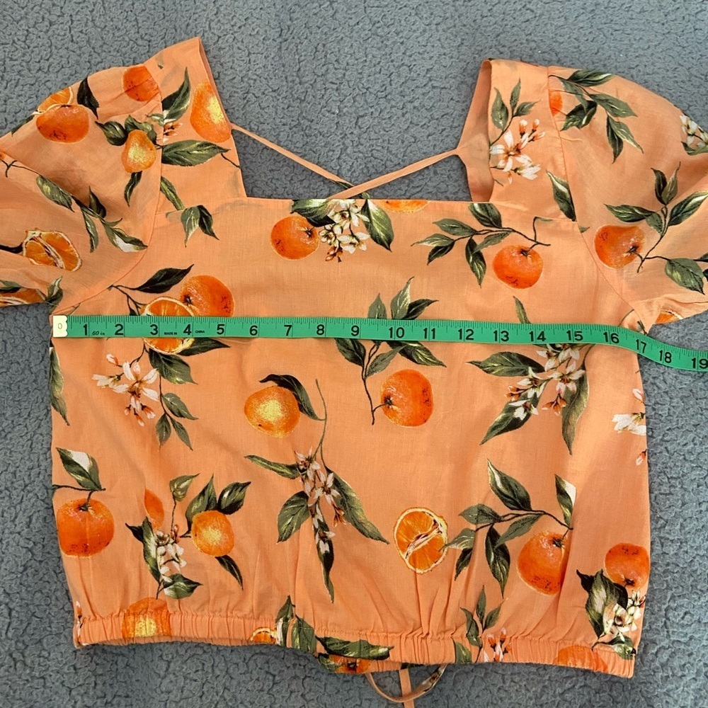 NWT LOFT ORANGE BLOUSE SIZE SMALL PETITE - Picture 4 of 6